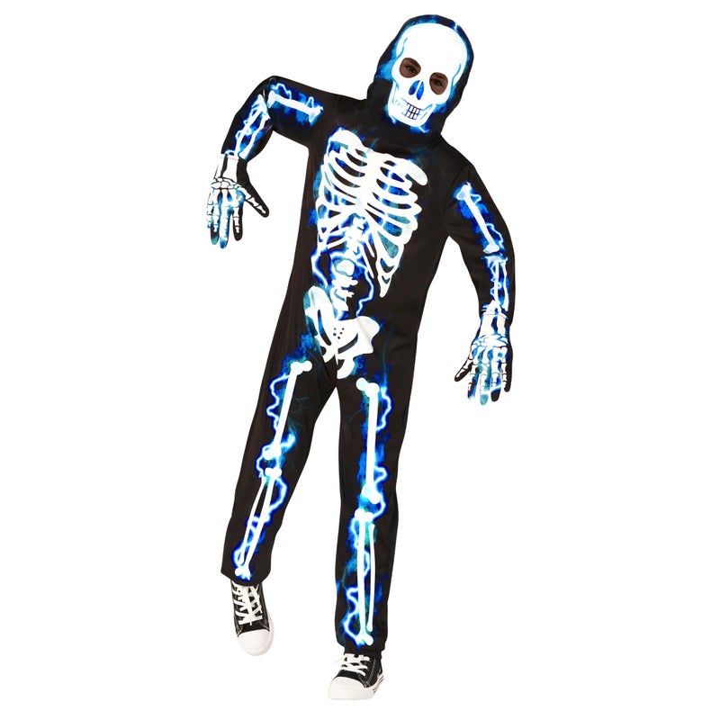 Morph Skeleton Costume Kids Skeleton costume Boys Skeleton Costume For Kids Boys Skeleton Halloween Costume For Kids Skeleton Kid Costume Skeleton Halloween Costumes For Boys M - Image 1